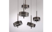 LED-Pendelleuchte Q-Rotate, dunkelbraun, inkl. Smarthomefunktion