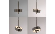 LED-Pendelleuchte Q-Rotate, dunkelbraun, inkl. Smarthomefunktion