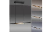LED-Pendelleuchte Mondo Famera, holz/schwarz, inkl. CCT und Fernbedienung