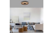 LED-Deckenleuchte Mondo Famera, holz/schwarz, inkl. CCT und Fernbedienung