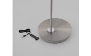 Akku-LED-Standleuchte Mondo Lumana, stahlfarbig, inkl. CCT und Memoryfunktion