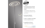 LED-Standleuchte Mondo Rimo, stahl, inkl. CCT und Memoryfunktion