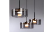 LED-Pendelleuchte Mondo Karena, schwarz, 3-flammig, inkl. Memoryfunktion