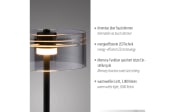 LED-Tischleuchte Mondo Karena, schwarz, inkl. Dimmfunktion