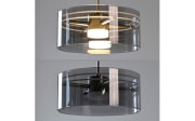 LED-Pendelleuchte Mondo Karena, stahlfarbig, 1-flammig, inkl. Memoryfunktion