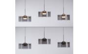 LED-Pendelleuchte Mondo Karena, stahlfarbig, 3-flammig, inkl. Memoryfunktion