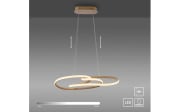 LED-Pendelleuchte Twist, sandfarbig, inkl. Memoryfunktion