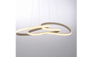 LED-Pendelleuchte Twist, sandfarbig, inkl. Memoryfunktion