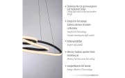 LED-Pendelleuchte Twist, schwarz, inkl. Memoryfunktion