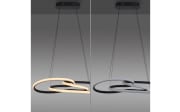 LED-Pendelleuchte Twist, schwarz, inkl. Memoryfunktion