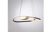 LED-Pendelleuchte Twist, schwarz, inkl. Memoryfunktion