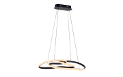 LED-Pendelleuchte Twist, schwarz, inkl. Memoryfunktion