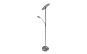 LED-Standleuchte Dent CCT, nickel matt, 180 cm