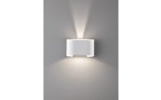 LED-Wandleuchte Wall IP44, weiß matt, 18 cm