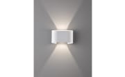 LED-Wandleuchte Wall IP44, weiß matt, 18 cm