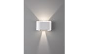 LED-Wandleuchte Wall IP44, weiß matt, 18 cm