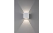 LED-Wandleuchte Wall IP44, weiß matt, 10 cm
