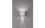 LED-Wandleuchte Wall IP44, weiß matt, 10 cm