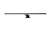 LED-Wandleuchte/Spiegelleuchte Dun, schwarz, 60 cm