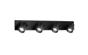 Deckenleuchte Modo, schwarz, 4-flammig, 65 cm 