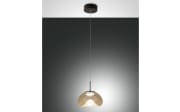 LED-Pendelleuchte Brena, cognac, 1-flammig, 22 cm, inkl. CCT Steuerung