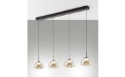 LED-Pendelleuchte Lucille, cognac, 4-flammig, inkl. CCT Funktion