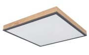 LED-Deckenleuchte CCT Doro, holz/graphit, 45 cm