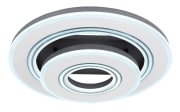 LED-Deckenleuchte CCT Jacky, schwarz/weiß, 50 cm