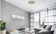 LED-Deckenleuchte CCT Jacky, schwarz/weiß, 50 cm