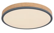 LED-Deckenleuchte Doro CCT, holz/graphit, 45 cm