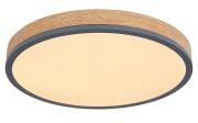 LED-Deckenleuchte Doro CCT, holz/graphit, 45 cm