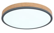 LED-Deckenleuchte Doro CCT, holz/graphit, 45 cm