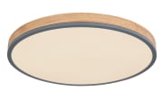 LED-Deckenleuchte Doro CCT, holz/graphit, 60 cm