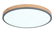 LED-Deckenleuchte Doro CCT, holz/graphit, 60 cm