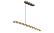 LED-Pendelleuchte Doro, holz/schwarz, 100 cm