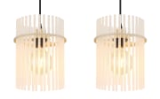 Pendelleuchte Gorley, beige, 80 cm