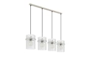 Pendelleuchte Gorley, beige, 4-flammig, 110 cm
