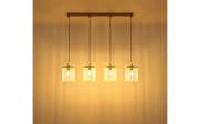 Pendelleuchte Gorley, beige, 4-flammig, 110 cm