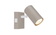 Wandleuchte Robby, sandfarbig
