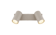 Deckenleuchte Robby, sandfarbig, 2-flammig