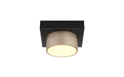 LED-Deckenleuchte Raymond, schwarz/goldfarbig
