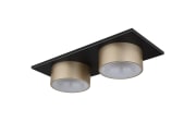 LED-Deckenleuchte Raymond, schwarz/goldfarbig