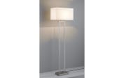 LED-Standleuchte Domo, nickel/weiß, 150 cm