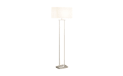 LED-Standleuchte Domo, nickel/weiß, 150 cm