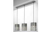 Pendelleuchte Rusty, grau, 100 cm