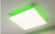 LED-Deckenleuchte Corinna RGB, weiß/aluminium, 45 cm
