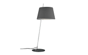 Tischleuchte Mondo Ganto, silber/anthrazit, 63 cm