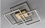 LED-Deckenleuchte Santo, schwarz, 63 cm