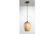 Pendelleuchte Bambou, naturfarbend, 34 cm, oval