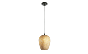 Pendelleuchte Bambou, naturfarbend, 34 cm, oval